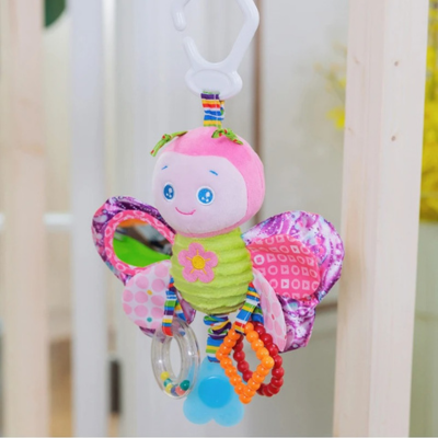Hochet-Bébé-peluche-papillon