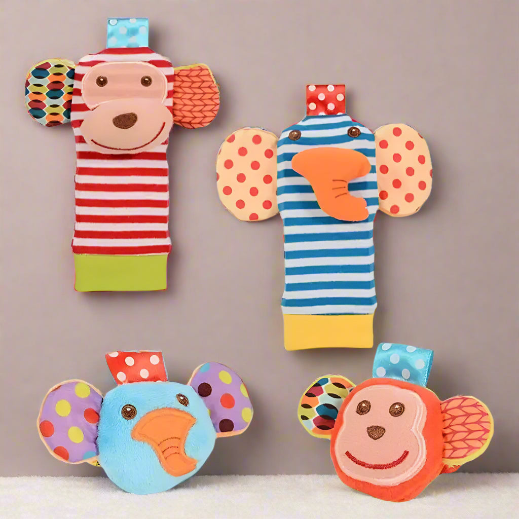 hochet-bébé-peluche-chaussette-nouveau-design-attrayant