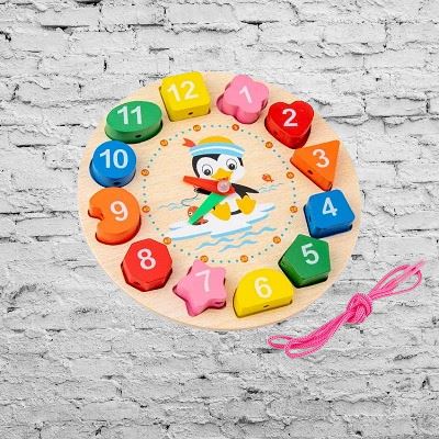 jouet-bebe-wooden-toys™-horloge-pour-développer-l'éveil-sensoriel-de-votre-bébé