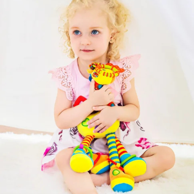 Hochet bebe peluche