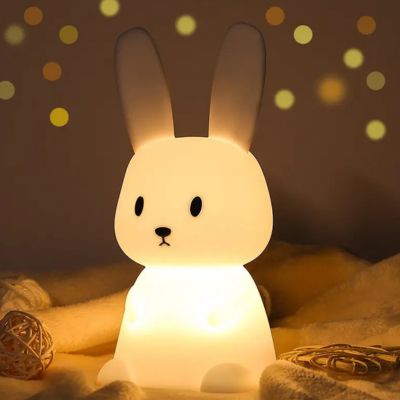 Veilleuse Bébé | Lapin Tactile Changeante de Couleur