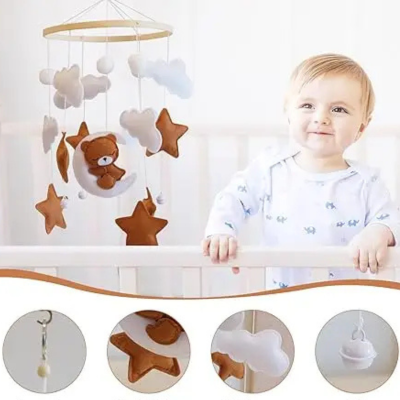 Mobile bébé féérique — jouet d'éveil suspendu lit bébé