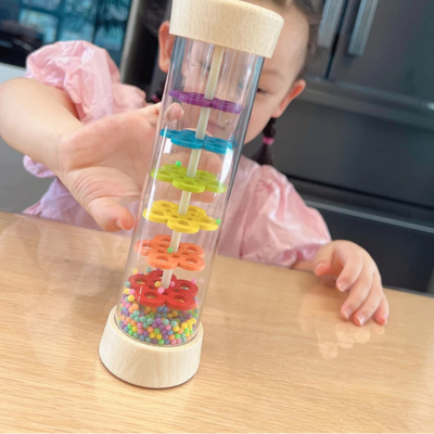 Bâton de pluie sensoriel — instrument de musique bébé naturel