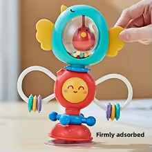 Jouet Bébé | Spinner Ventouse Chaise Haute — Éveil Sensoriel 6-36 mois