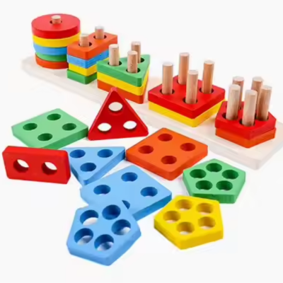 Jouet d'Éveil | Puzzle Empilable Montessori en Bois