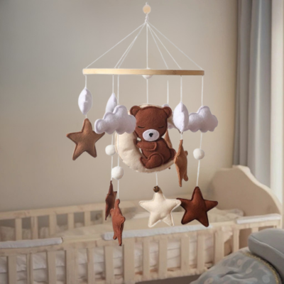 Mobile bébé berceuse des étoiles — lumière douce et musique apaisante