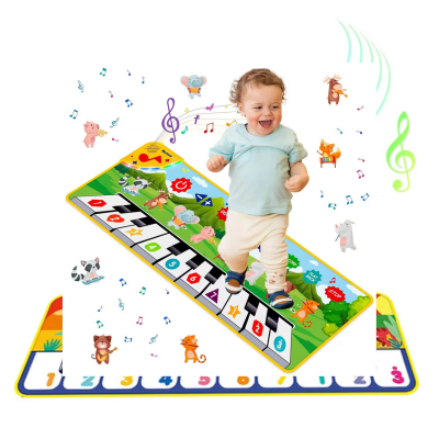 Tapis d'Éveil | Piano Danse 8 Sons Animaux — CarpetPiano™